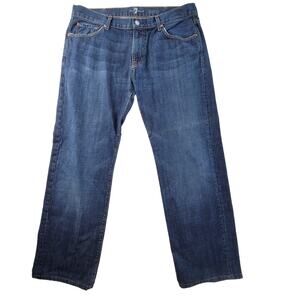 7 For All Mankind Austyn Mens Straight Blue Jeans Size 38/32